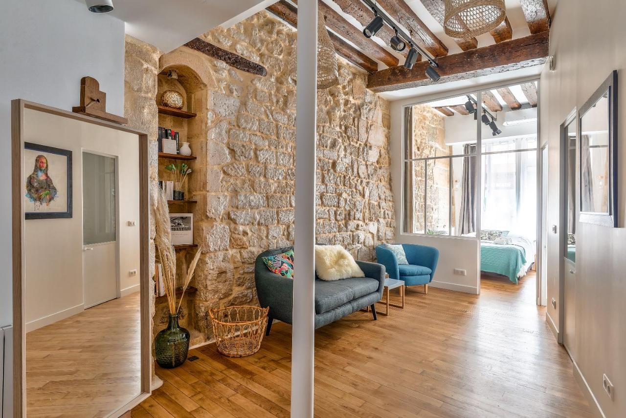 New Stunning 4 Bdrs Apt, With Ac - Le Marais Paris Extérieur photo